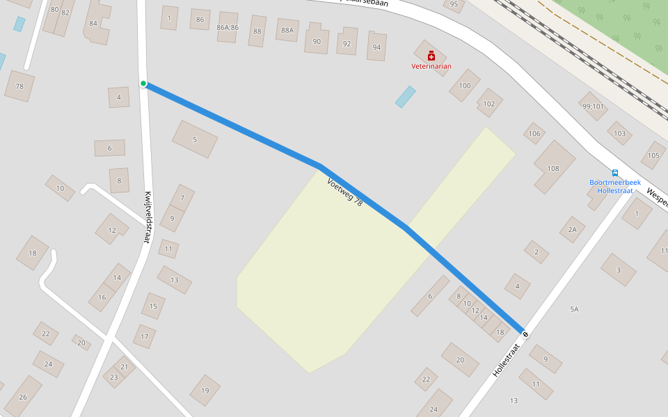 voetweg 78 walking route map in Boortmeerbeek