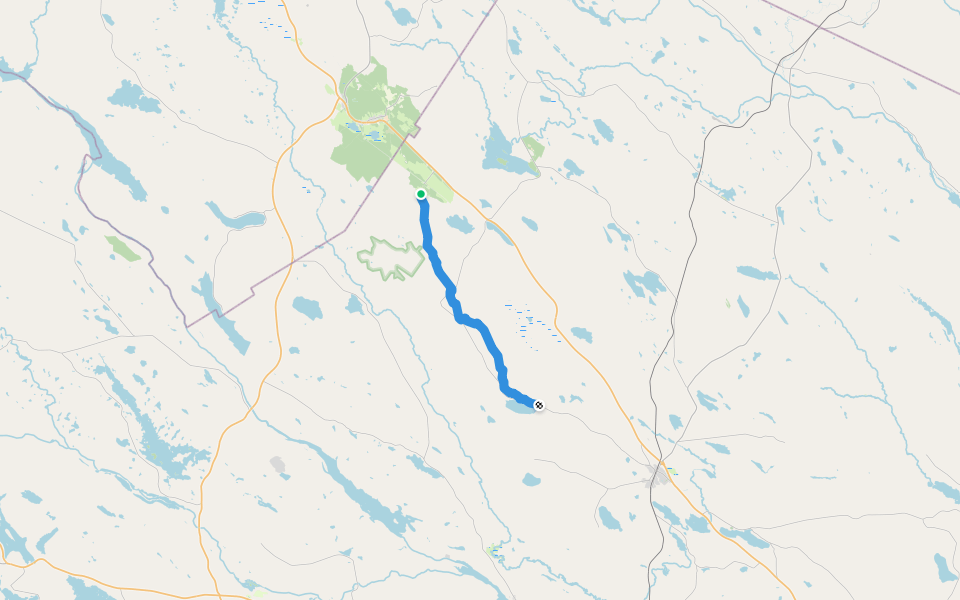 Nasaleden walking route map in Missenträsk