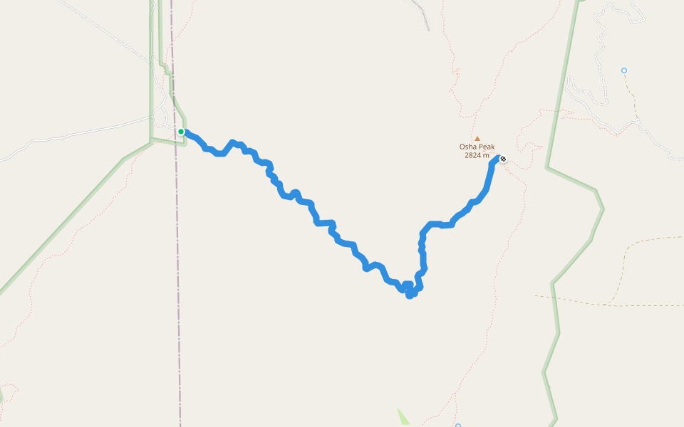 Trigo Canyon Trail (185) walking route map in Belen