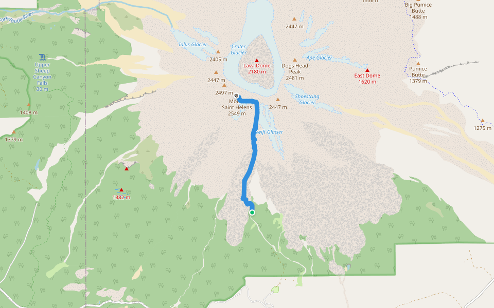 Monitor Ridge Climbing Route