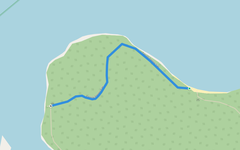 Pagong-Pagong Trail walking route map in Kuala Penyu