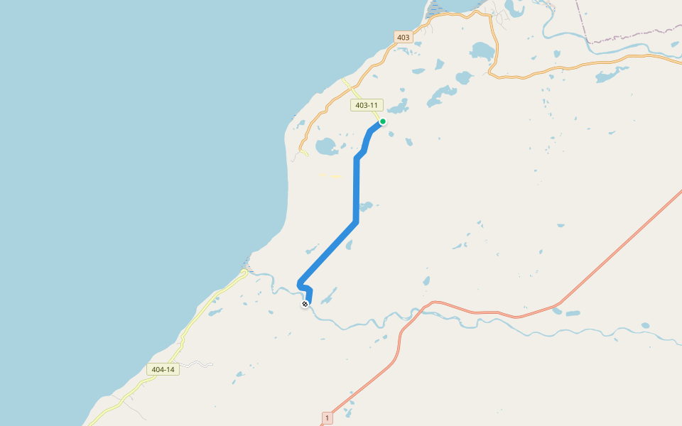 T'Railway walking route map in Highlands