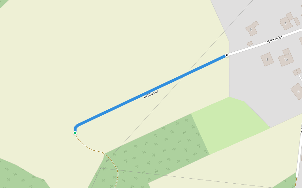 Rehhecke walking route map in Eitorf