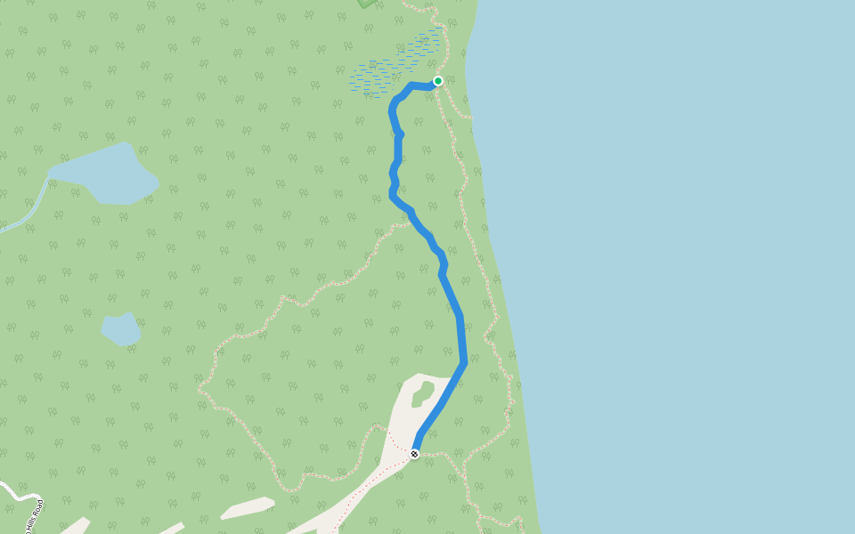 Allan Fowler Side Trail walking route map in Lion's Head