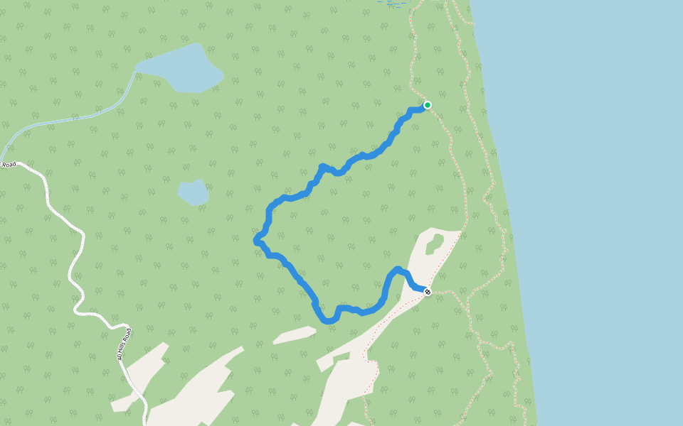 Forty Hills Side Trail walking route map in Lion's Head