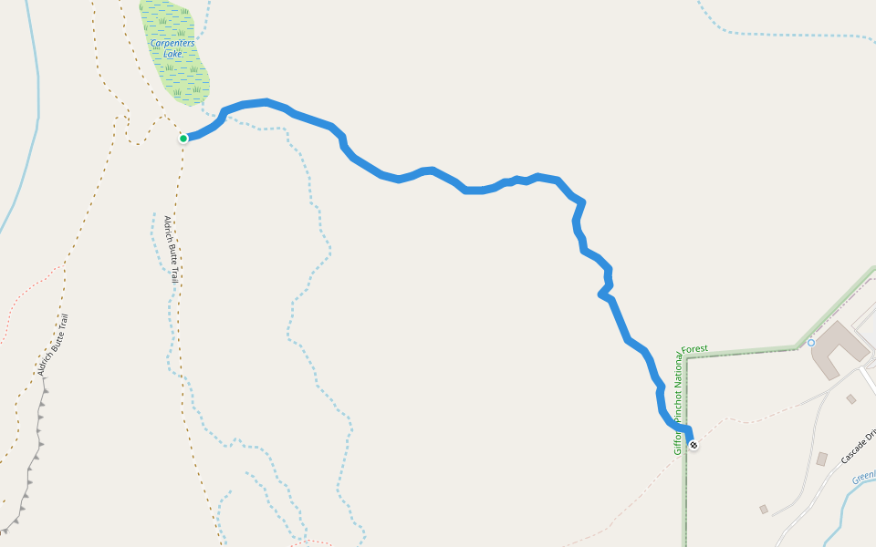 Dick Thomas Trail walking route map in North Bonneville