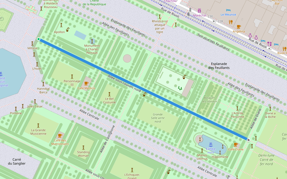 Allée sous couvert nord