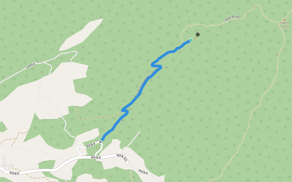 덕대사임도(DeokDaeSa_ImDo) walking route map in Jinan