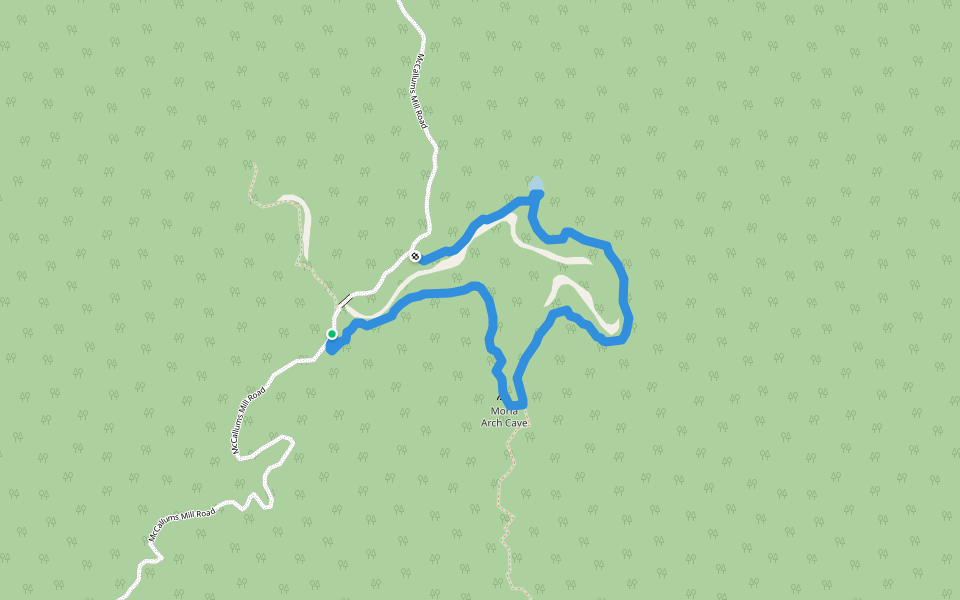 Mirror Tarn and Moria Arch Walk walking route map in Kahurangi National Park