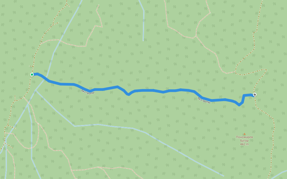 баз тропы walking route map in Derbentskaya