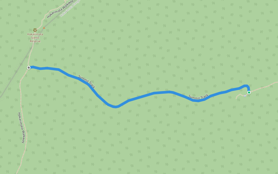 Summit Track walking route map in Ngāruawāhia