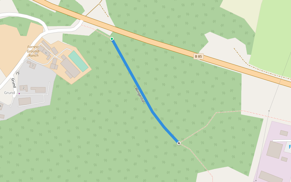 Wingerttal walking route map in Sulzbach-Rosenberg