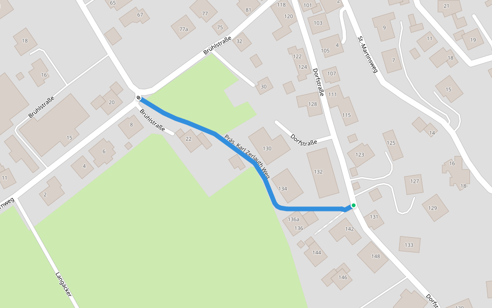 Präs. Karl Zerlauth Weg walking route map in Ludesch