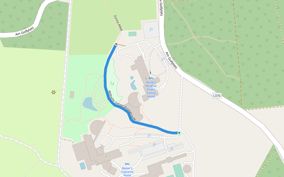 Wilhelm Simon Promenade walking route map in Bad Tatzmannsdorf