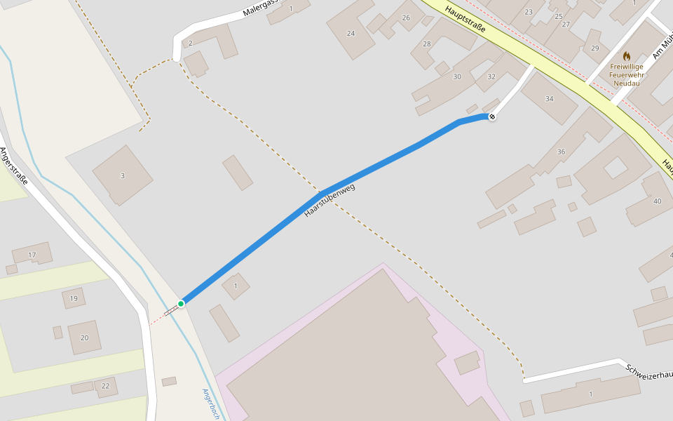 Haarstubenweg walking route map in Neudau