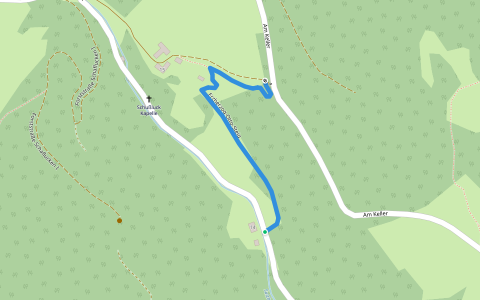 Erzherzog-Otto-Steig walking route map in Anthofrotte