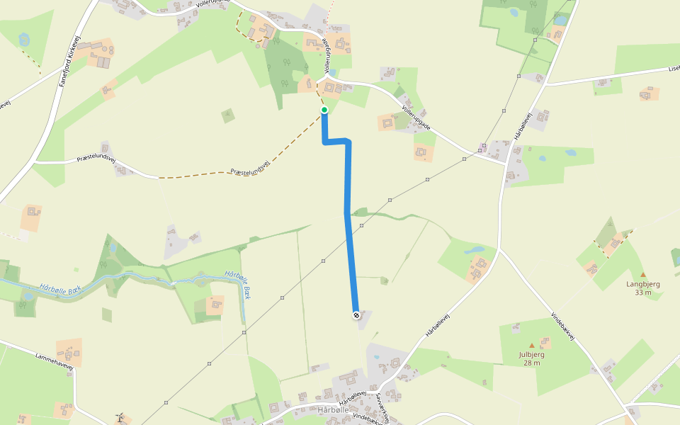 Højstetten walking route map in Askeby