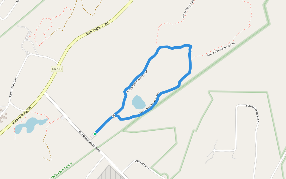 Sierra Trail (Inner Loop) walking route map in Fishkill