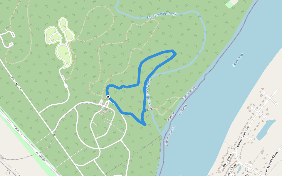 Trail 3 walking route map in Charlestown