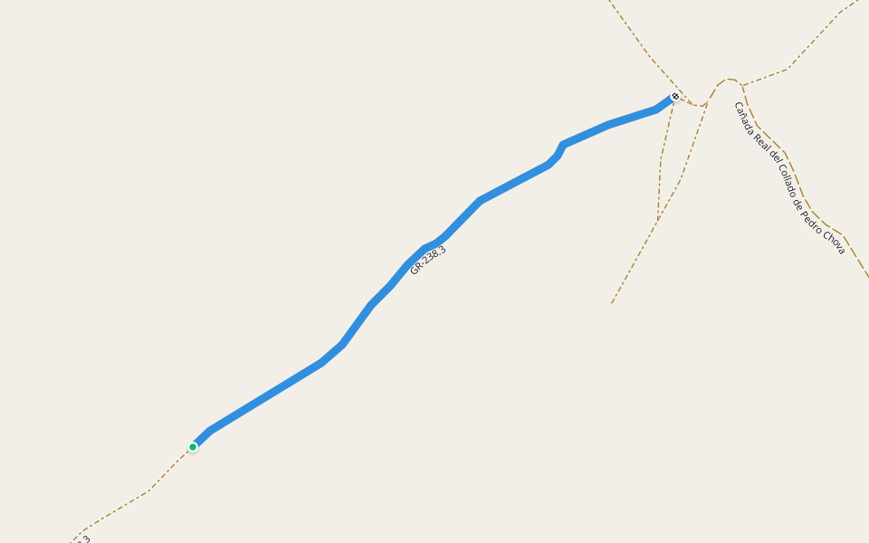 GR-238.3 walking route map in Camporrobles