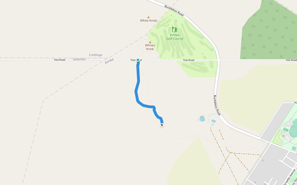 Main Track walking route map in Kimba