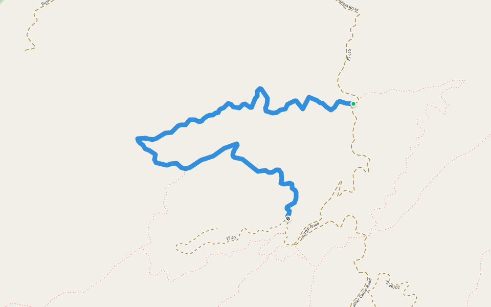 Sawmill Trail walking route map in Damascus