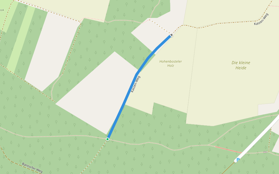 Katzen-Weg walking route map in Barsinghausen