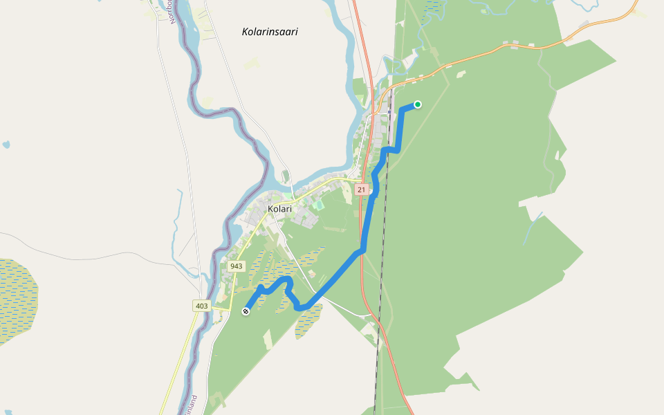 Moottorikelkkareitti walking route map in Ylläsjokisuu