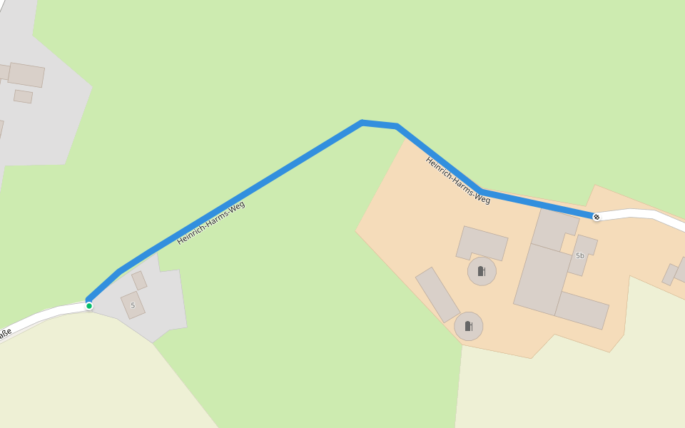 Heinrich-Harms-Weg walking route map in Mohrkirch