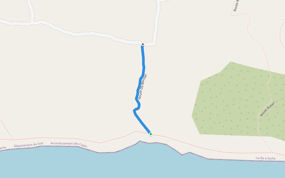 Route De Bernier walking route map in Masellian