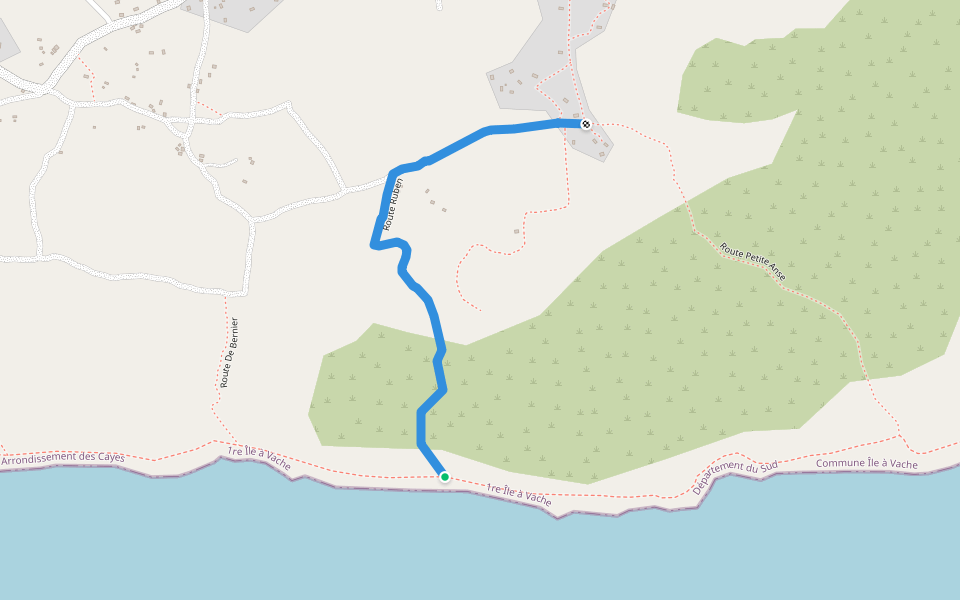 Route Ruben walking route map in Bois-Bouton