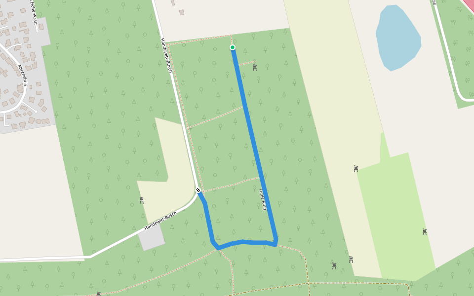 Thule Ring walking route map in Handewitt