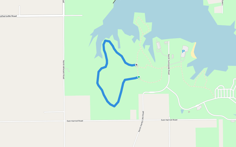 Outward Bound Trail walking route map in Scottsburg