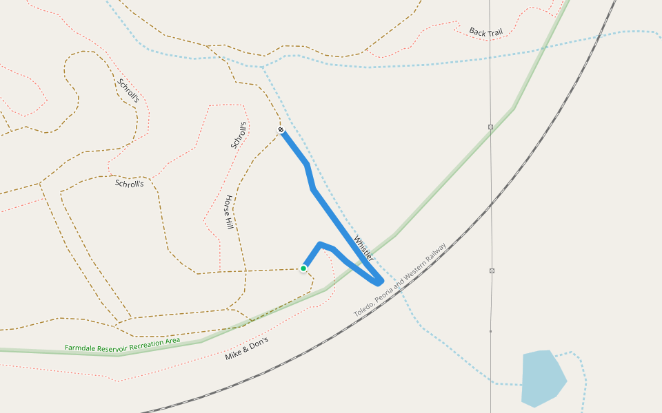 Whistler walking route map in Washington