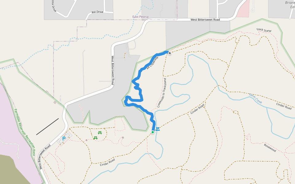 Alt Creekside walking route map in Washington