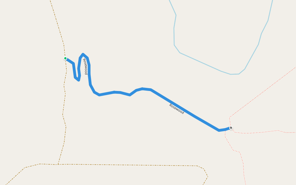 Rosewood walking route map in Washington