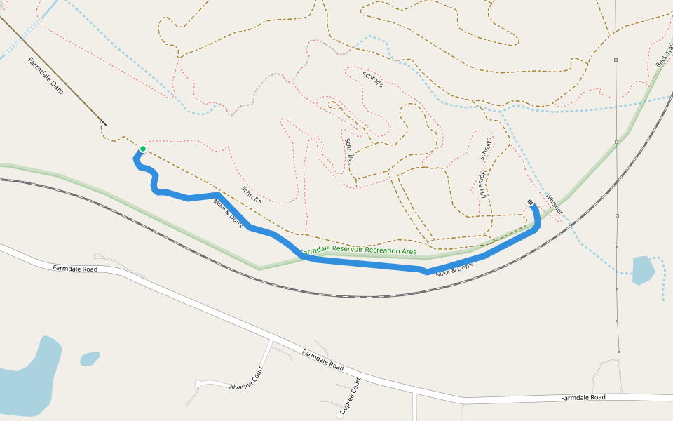 Mike & Don's walking route map in Washington