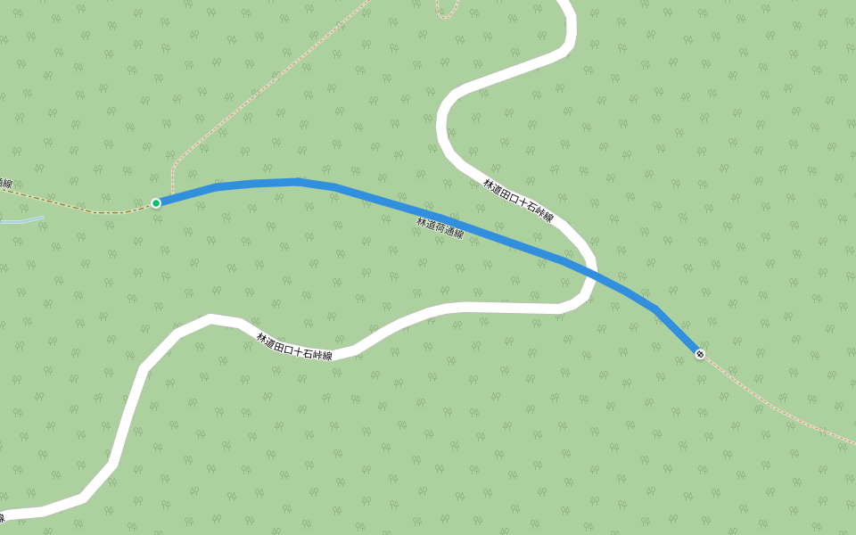 林道荷通線 walking route map in Saku