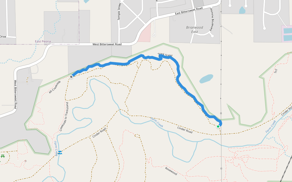 Track Stand walking route map in Washington