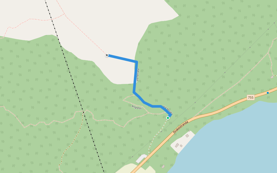 via ferrata walking route map in Seter