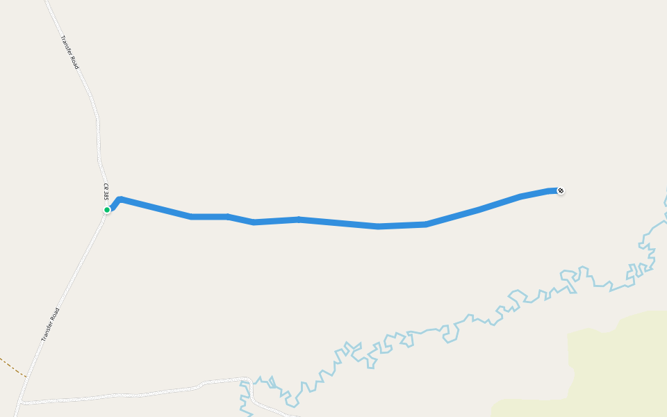 Cow Trail walking route map in Saratoga