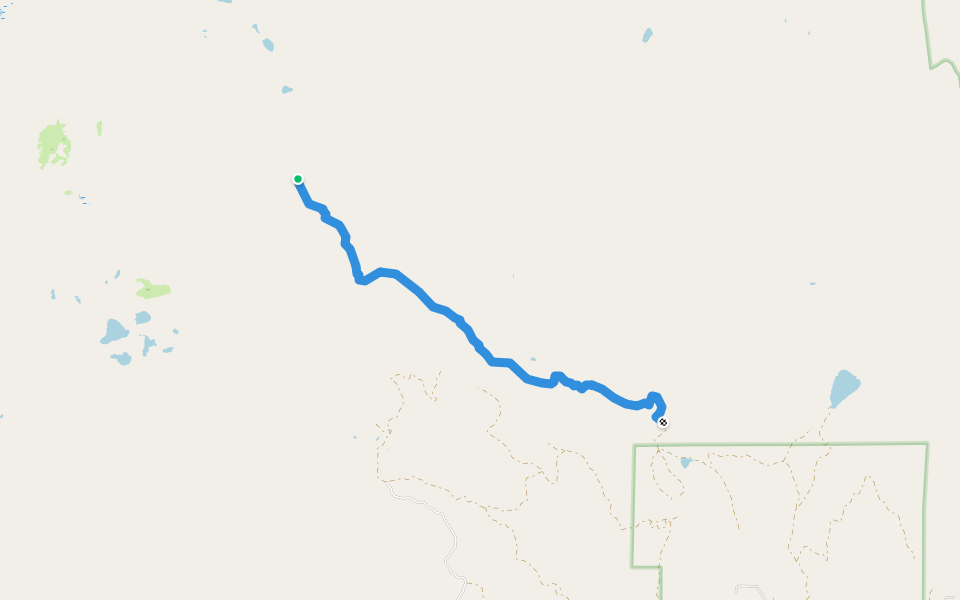 Dunoir Trail walking route map in Dubois
