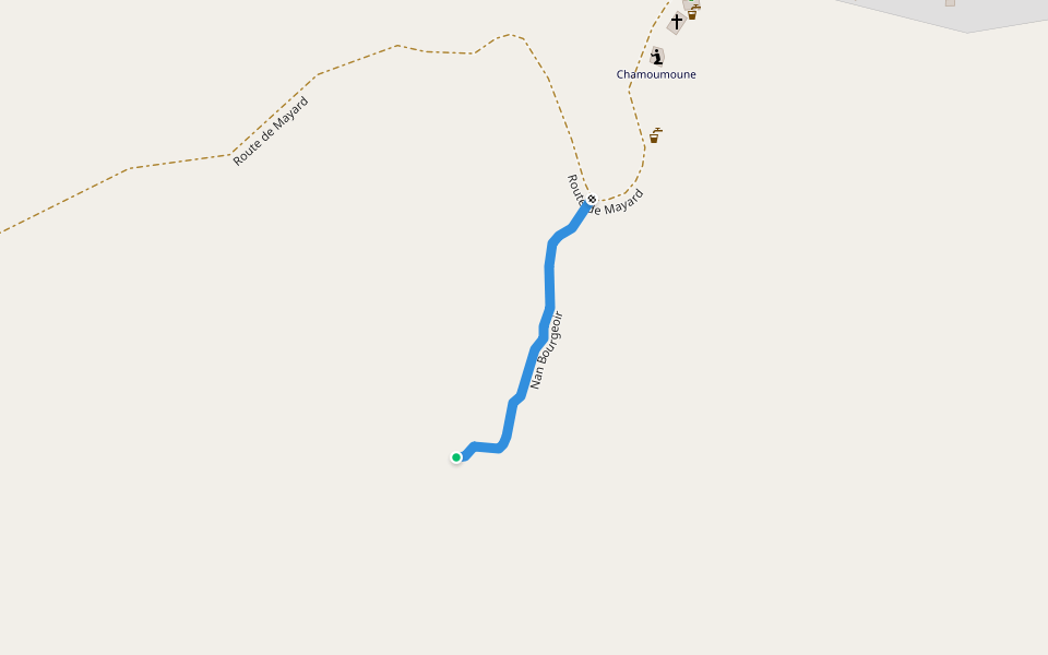 Nan Bourgeoir walking route map in Saint-Marc
