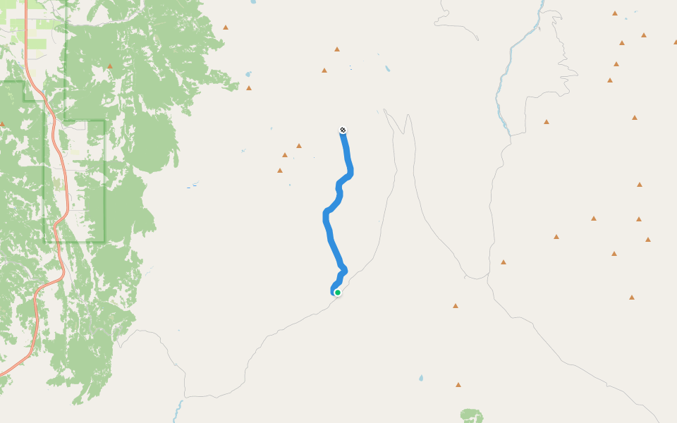 1033 Wagner MT - Poker Hollow walking route map in Smoot