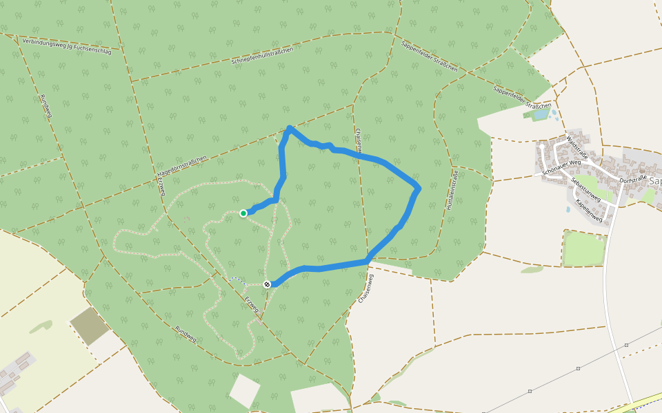 Naturentdeckungsreise walking route map in Schernfeld