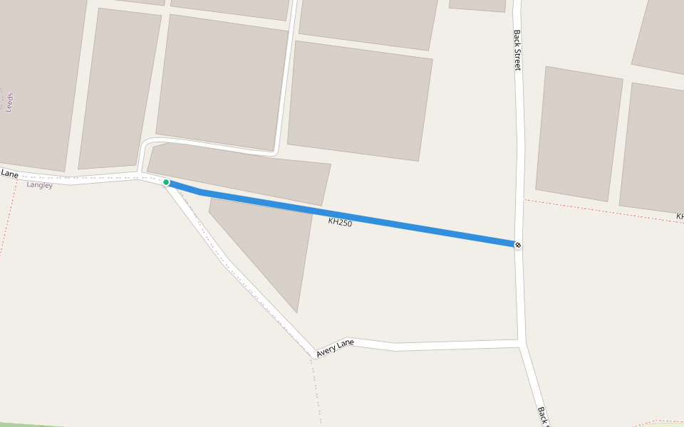 KH250 walking route map in Langley