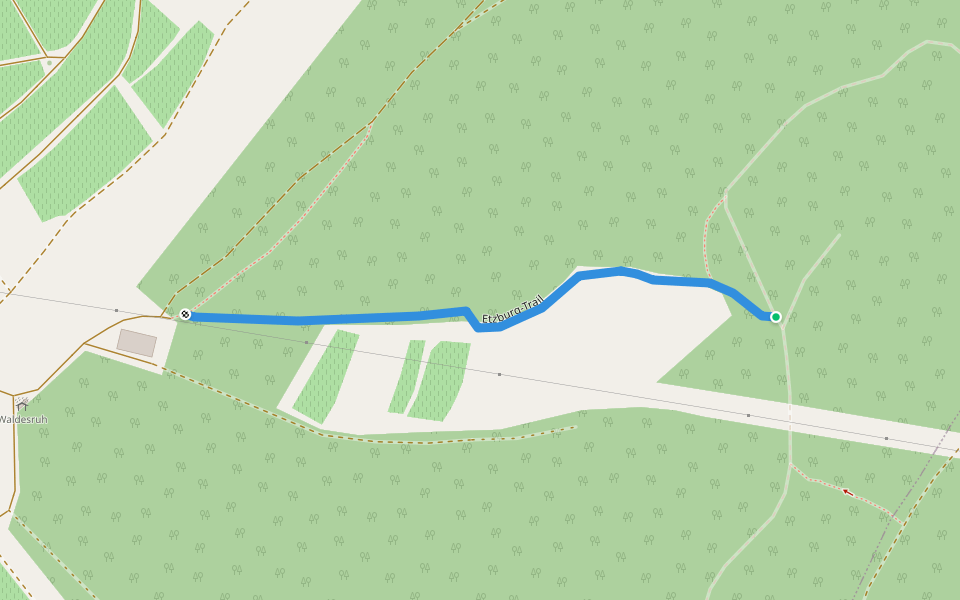 Etzburg-Trail walking route map in Thüngersheim