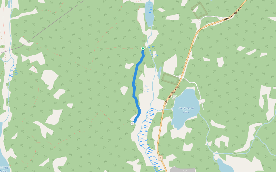 Mushroom Trail walking route map in Mount Lorne