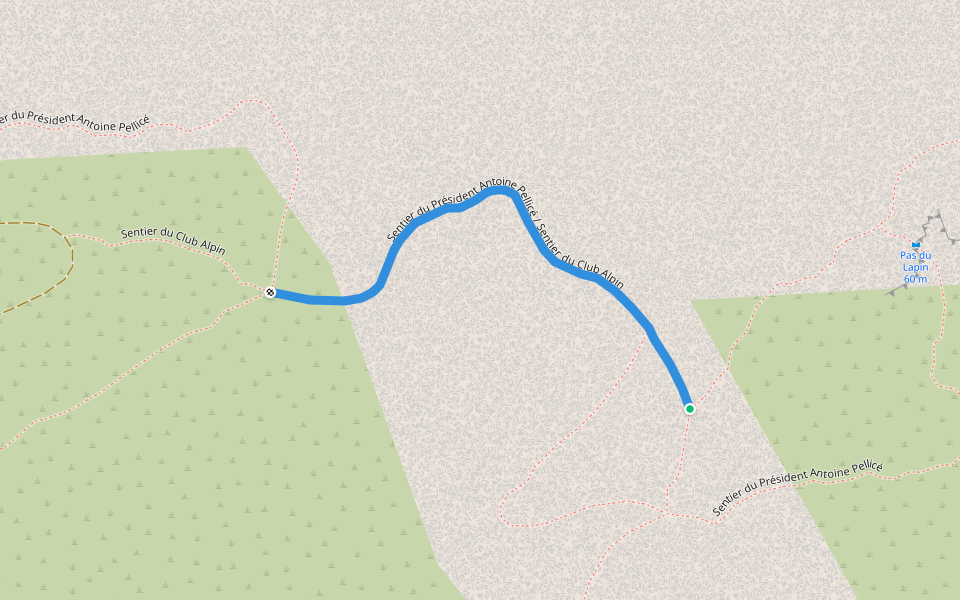 Sentier du Président Antoine Pellicé / Sentier du Club Alpin