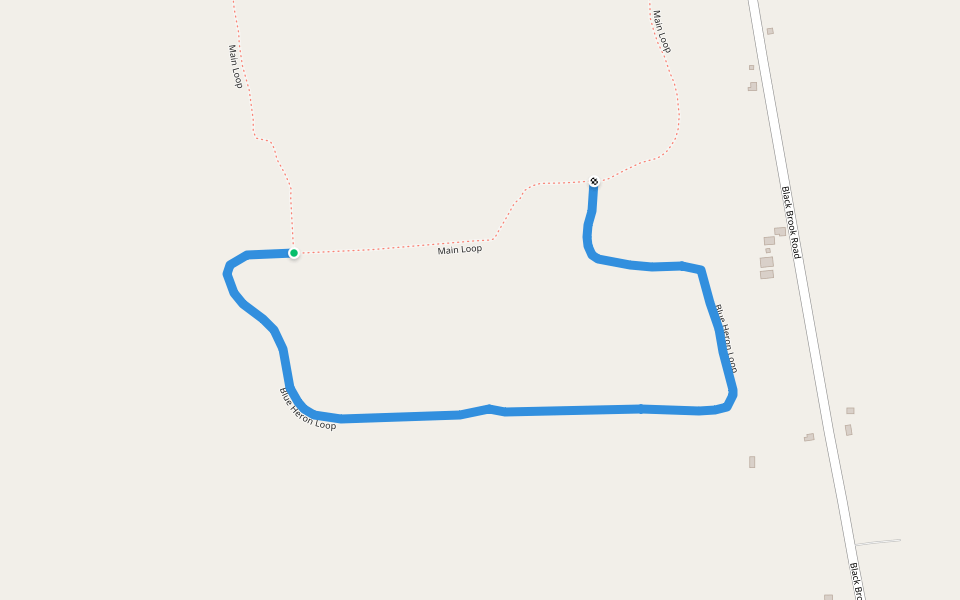 Blue Heron Loop walking route map in Seneca Falls